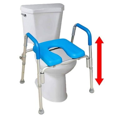 Platinum Health Ultimate Raised Toilet Seat Bedside Commode Shower Chair Combo 350 lb wt cap