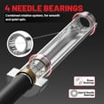 thumbnail image 3 of ROALW Olympic Barbell, 2-inch Weight Bar for Strength Training. 7ft Olympic Bar, 1000lb Plus Capacity, Chrome/Zinc Plating, knurled Grip for Bench Press Deadlift Squat, Black & Silver, 3 of 8