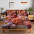 thumbnail image 1 of Flower Fitted Sheet Set with Pillowcase 3D Rose Printed Bedding Set Home Bedroom Decor,TwinXL(39"x80"), 1 of 5