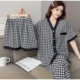 thumbnail image 1 of Sweet Pajamas Women's Short-sleeved Three-piece Set Summer Sweet Loose Home Clothes, 1 of 1