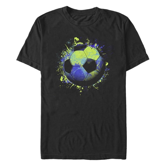 Men's Lost Gods Paint Splatter Soccer Ball Graphic T-Shirt