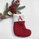 thumbnail image 2 of Christmas Socks Red Snowflake Alphabet Letters Christmas Knitting Stocking Christmas Tree Pendant Decorations For Home Xmas Gift, 2 of 5