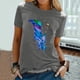 thumbnail image 2 of Gibobby Camisas Para Mujer Elegantes Mujeres Blouse Top O cuello con estilo T camisas（Gris， XXL), 2 of 5