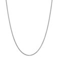 thumbnail image 1 of Pendentif Breloque Chaîne Boîte en Or Blanc 14k 16 Pouces 1,9 mm, 1 of 9