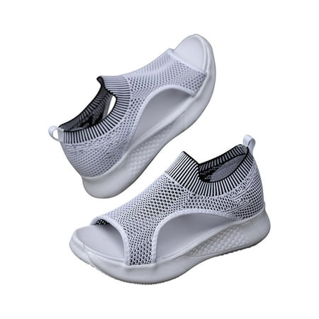 

Penkiiy Women Ladies Breathable Comfort Hollow Out Casual Wedges Mesh Shoes Sandals