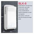 thumbnail image 2 of Automatic Induction Hand Dryer Commercial Hotel Office Buildings, High Speed Sided Jet Type Hand Drying Machine 1PC ,High-Speed Drying, 2 of 7