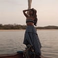 thumbnail image 3 of 2026 Spring New Women's Clothing: Striped Tube Top + Asymmetrical Striped Skirt Set for Women, 3 of 5