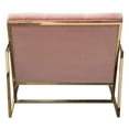 thumbnail image 4 of Diamond Sofa Accent Chair in Blush Pink Tufted Velvet Fabric, 4 of 7