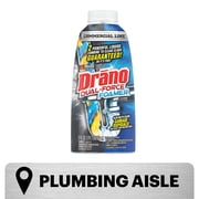 Drano Dual-Force Foamer, Hair and Drain Clog Remover, Commercial Line, 17 fl oz