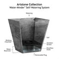 thumbnail image 3 of Root & Vessel Ella Square Planter, Black, 16", 3 of 5