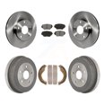 thumbnail image 1 of Transit Auto Front Rear Disc Brake Rotors Semi-Metallic Pads and Drum Kit for Car Toyota RAV4 K8S-103270, 1 of 11