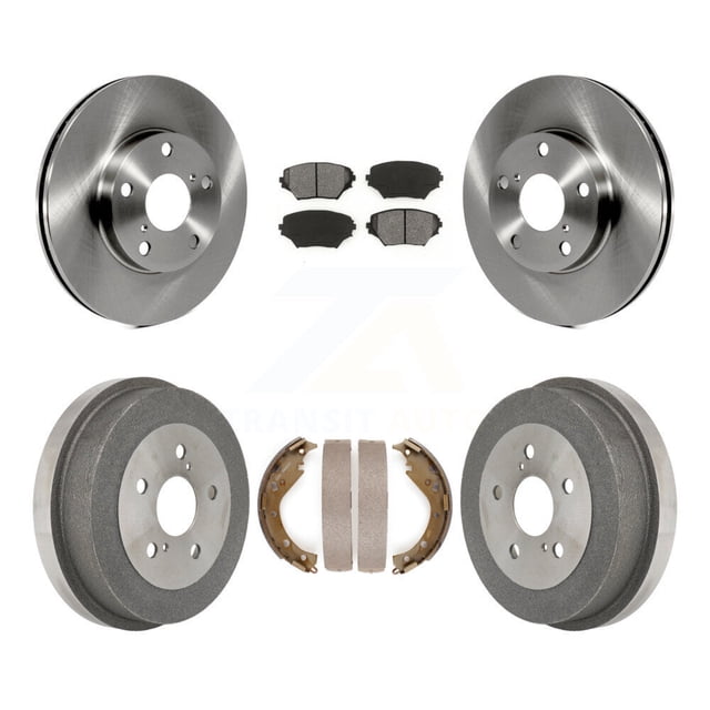 Transit Auto Front Rear Disc Brake Rotors Semi-Metallic Pads and Drum Kit for Car Toyota RAV4 K8S-103270