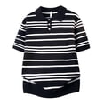 thumbnail image 3 of VgaVtl Big and Tall Mens Polo Shirt Summer Short Sleeve Collared Knit Clothes for Men Shirts Striped Vacation Casual, 3 of 4