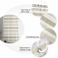 thumbnail image 6 of Beige Brown Striped Waterproof Fabric Shower Curtain, Modern White Abstract Art Aesthetics Shower Curtain for Bathroom Curtains Bathtubs Hotel Washable Shower Curtains with 12 Hooks Small 36x72in, 6 of 6
