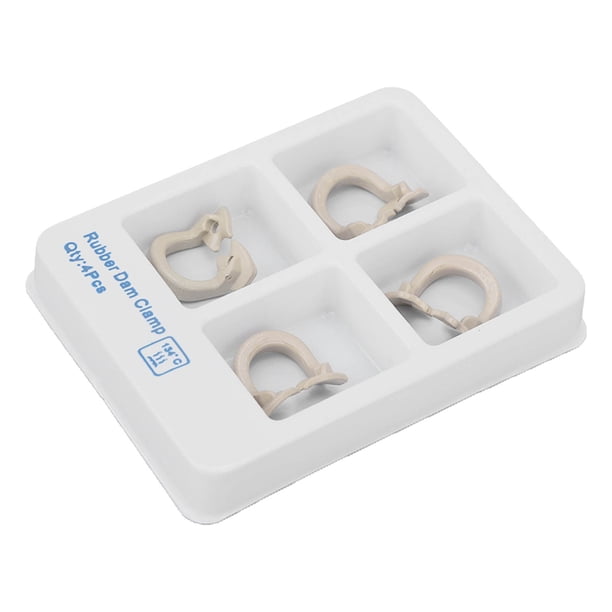 4 piezas de anillos de sujeción para matrices dentales, abrazaderas de barrera, clips de separación, accesorios para anillos