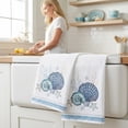 thumbnail image 2 of Unique Bargains Soft Absorbent Quick Dry Microfiber Kitchen Towel 4 Pack White 26" x 18", 2 of 8