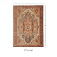 thumbnail image 3 of Contemporary Home Living 3' x 5' Geometric Tribal Medallion Area Throw Rug - Cream and Brown, 3 of 8