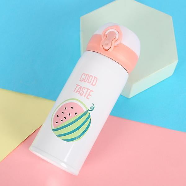 Termo de acero inoxidable con diseño de frutas