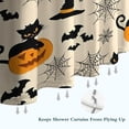 thumbnail image 6 of Black Cat Pumpkin Halloween Pattern Shower Curtain 72"x84" ,Bathroom Decorative Shower Curtains Set with 12 Hooks,Modern Waterproof Washable Shower Curtain, 6 of 6