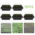 thumbnail image 1 of 5 Pack 12 Seed Starter Tray Seed Starter Kit with Humidity Dome Seed Starting Trays Plant Starter Kit and Base Mini Greenhouse Germination Kit for Seeds Growing Starting, 1 of 9