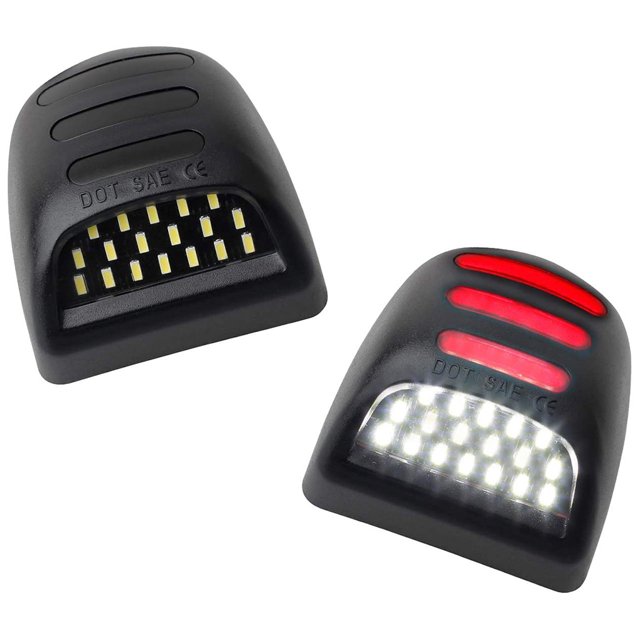 Speravity 1 par de luces para matrícula de automóvil, resistente al agua, Sonic LED LH RH, reemplazo de accesorios de lámpara, reemplazo para Avalanche Bombillas para automóviles Speravity VI015320-00B