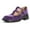 Purple, variant on YDN Women's Square Closed Toe T-Straps Mary Janes Chunky Low Heel Strappy Buckle Pumps Cute Dressy Shoes Size 16 Black