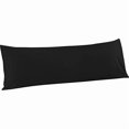 thumbnail image 1 of Chenchen Body Pillow Cover - Super Soft Microfiber 20x54 Body Pillow Case - Envelope Closure, Wrinkle, Stain Resistant 20x54 Long Pillowcase, Black, 1 of 1