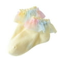 thumbnail image 2 of Baby Girls Ankle Short Princess Socks Cotton Lace  Frilly Ruffle Soft Socks, 2 of 5