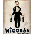 thumbnail image 2 of Vintage Apple Collection 26x32 White Modern Wood Framed Museum Art Print Titled - Nicolas Fines Bouteilles, 2 of 4