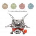 thumbnail image 2 of Outdoor Folding Gas Stove, Mountain Climbing Camping Gas Stove Mini Quadrate Gas Stove Windproof Split Picnic Stove with Ignition, 2 of 9