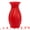 Red, variant on Unique Bargains Geometric Unbreakable Plastic Flower Vase White 3.7"L x 3.7"W x 5"H
