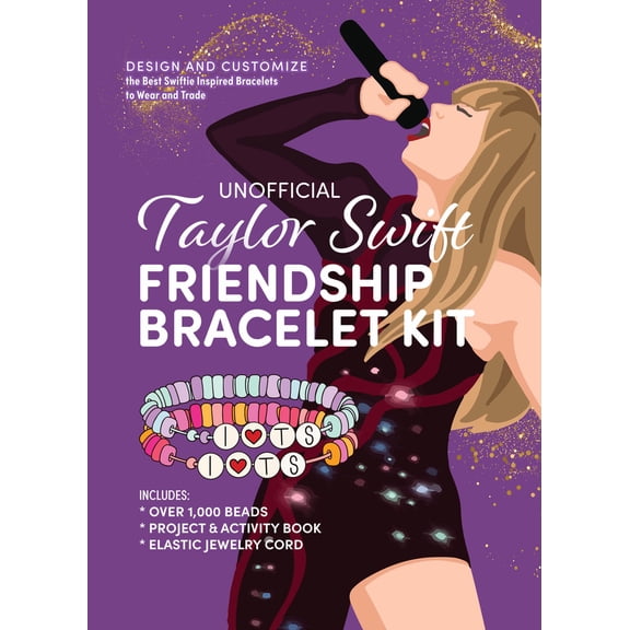 Pre-Owned Unofficial Taylor Swift Friendship Bracelet Kit: Design and Customize the Best Swiftie Inspired Bracelets to Wear and Trade - Includes: Over 1,000 Bea (Misc.) 0785845682 9780785845683