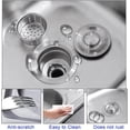 thumbnail image 4 of Outdoor Utility Sink,Free Standing Stainless Steel Laundry Tub, Single Bowl Portable Washing Hand Basin Station,fish Cleaning Table&Storage Shelves for Garage, Restaurant, Kitchen,Camping, Backyard, 4 of 7