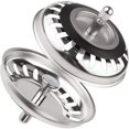 thumbnail image 1 of Tapón para fregadero de cocina, acero inoxidable, 79,3mm, colador universal para fregadero de cocina y baño, paquete de 2, 1 of 5