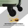 thumbnail image 2 of Travelhouse 3 Piece Hardside Luggage Sets Lightweight Suitcase with TSA Lock Spinner Wheels 20in24in28in.（Green）, 2 of 7