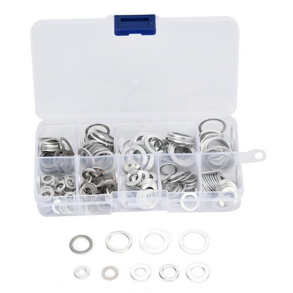 Flat Washer,200Pcs Flat Washer Aluminum Flat Washer Assorment Aluminum Flat Washer Stylish and Modern