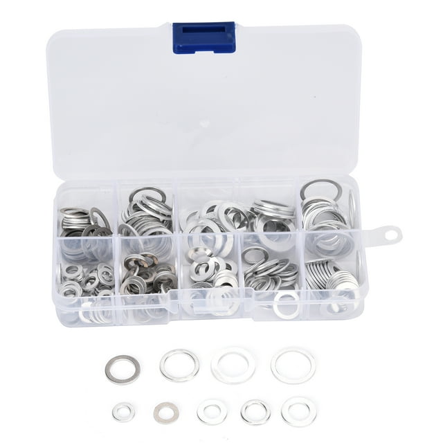 Rondelle Plate, Durable 200pcs Rondelles à Vis en Aluminium pour l'Entretien