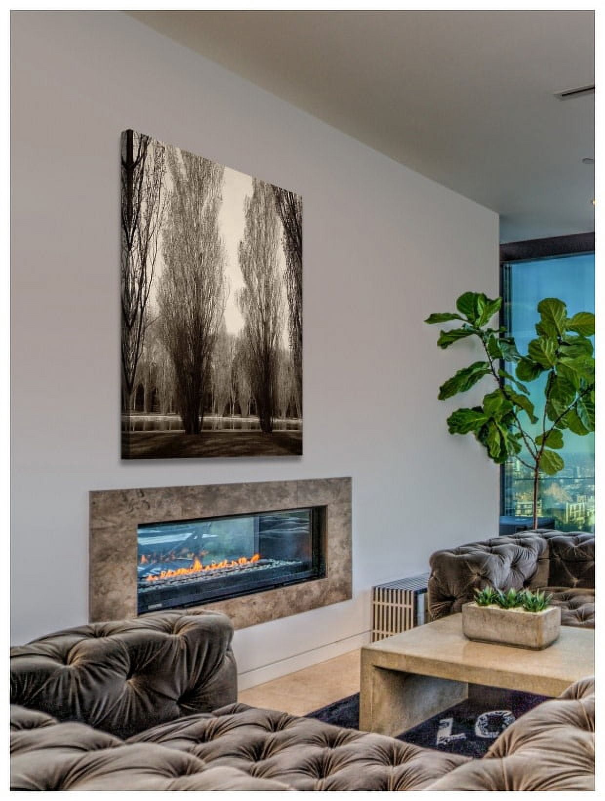 "Tree Pair" Painting Print on Wrapped Canvas
