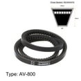 thumbnail image 2 of Unique Bargains 800mm Inner Girth 10mm Width Cogged V Belts, Neoprene Rubber, for Power Transmission, 2 of 6