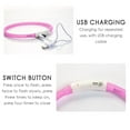 thumbnail image 6 of kitwin LED Dog Collar USB Rechargeable Light Up Dog Collar for Night Safety Cuttable Glowing Pet Safety Collar Adjustable Glow in The Dark Collar for Small Medium Large Dogs, 6 of 8