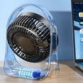 thumbnail image 6 of 5 Speed Strong Wind Desk Fan 8000mAh USB Rechargeable Portable Mini Fan High Power Personal Cooling for Home Office Outdoor by PALIFEUR, 6 of 10