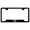 Black, variant on Jeep Grill Laser Etched Logo Cut-Out License Plate Frame (Black)