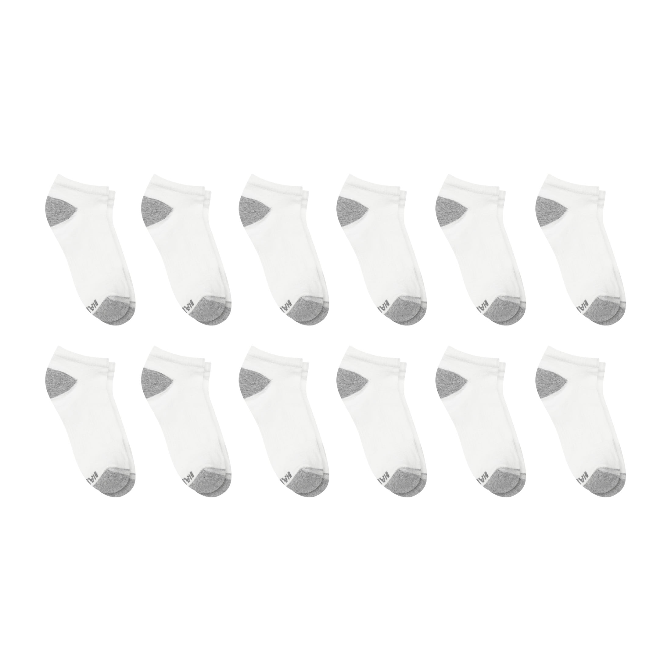 Hanes Mens Low-Cut Socks Pack, 12-Pack, Active X-Temp, Moisture Wicking