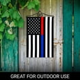 thumbnail image 4 of G128 Combo Pack Garden Flag Hanger 14IN & Garden Flag Thin Blue Red Line 12x18IN Printed 150D Polyester, 4 of 9