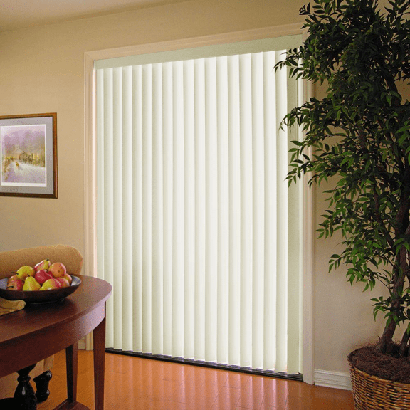 Alabaster 3.5" Wand Control PVC Vertical Blind 78" x 84"