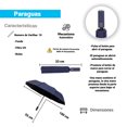 thumbnail image 2 of Paraguas De Bolsillo con Funda Filtro UV Color Liso Azul Marino, 2 of 4