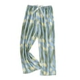 thumbnail image 2 of Luxalzxs Women's Pajama Pants Bowknot Elastic Waist Lounge Pants Sleepwear Soft Cozy Relaxed Fit Wide Leg Floral Print Pajama Bottoms, 2 of 5