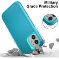 thumbnail image 6 of Entronix Heavy Duty Case Designed for iPhone 11 Shockproof Triple Layer Rugged Case, Teal, 6 of 6