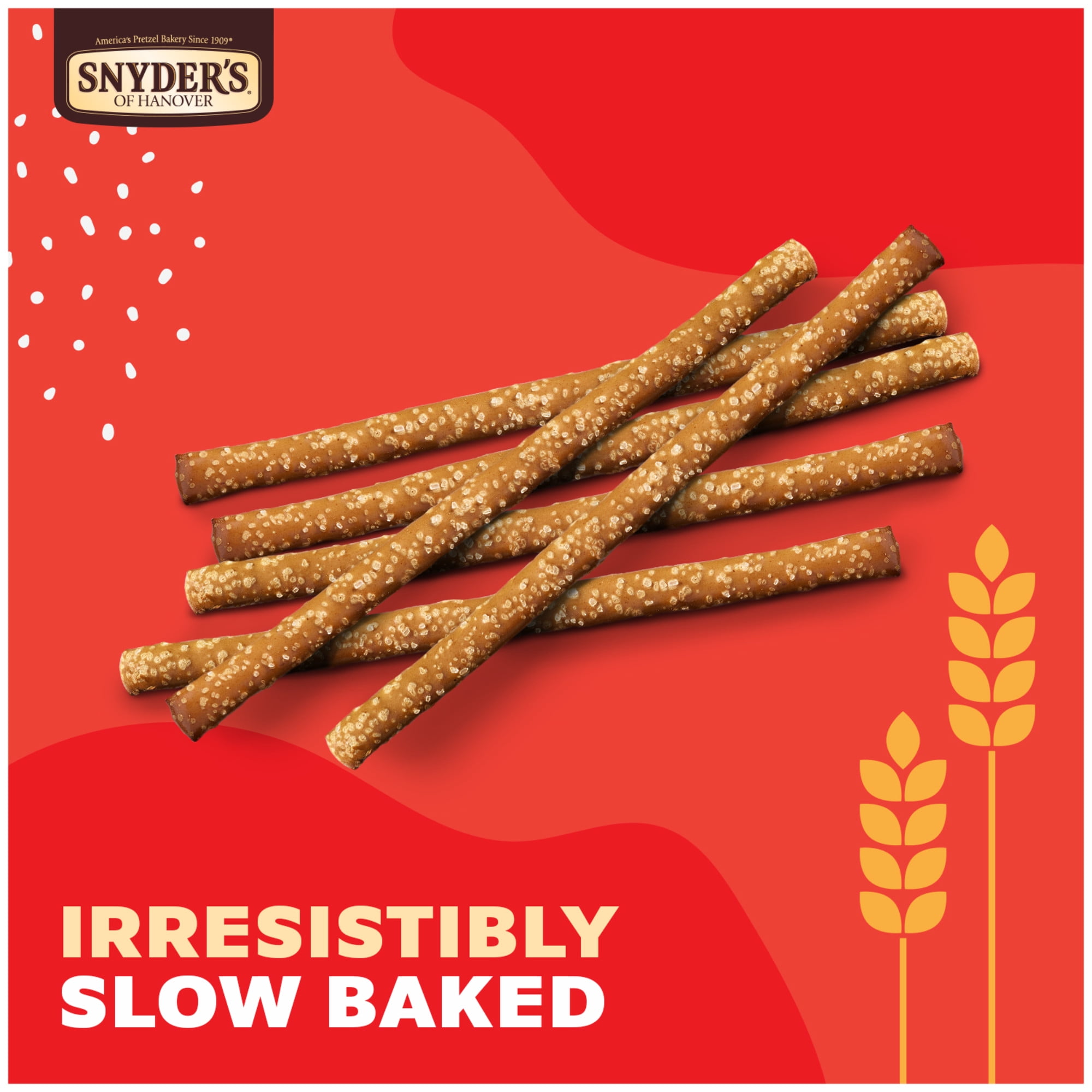 Snyder's of Hanover, Old Fashioned Pretzel Rods, 27 oz Canister