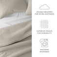 thumbnail image 4 of Noble Linens 3 Piece Latte Stripe Stitch Quilt Set, Queen / Full, 4 of 6